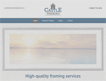 Tablet Screenshot of castleframing.co.uk